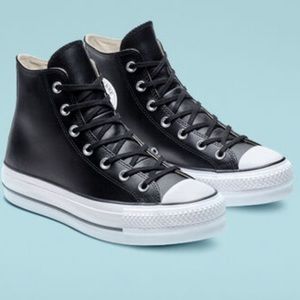 Converse | Shoes | Converse Chuck Taylor All Star Lift Platform Leather  Kids Size 6 34 | Poshmark